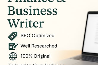 write finance articles, crypto and investing blog posts