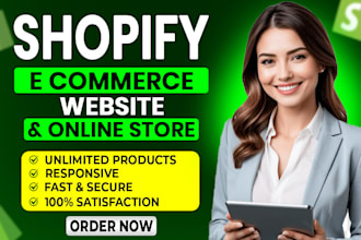 create profitable shopify ecommerce website and online store