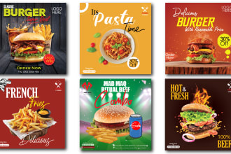 design unique social media posters, banner, ads designs