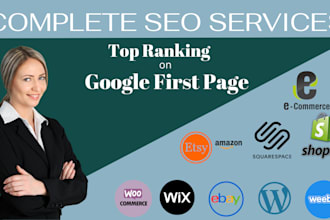 provide SEO service for wix, shopify, etsy,ebay, weebly, and wp websites