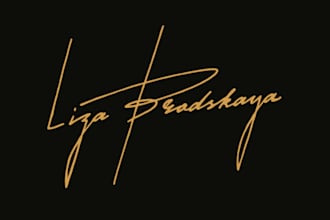 do modern and elegant signature logo design