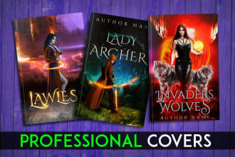 design fantasy book cover design, horror, sci fi, or romance book cover design