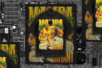 design a crazy vintage old school 90s 80s bootleg rap tshirt