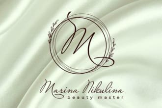 create signature logo design watercolor minimalist real estate photography
