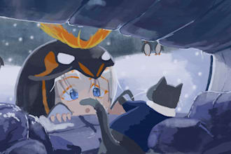 draw anime style vtuber illustration wallpaper for you