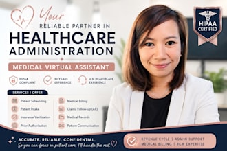 be your US healthcare virtual assistant and medical biller