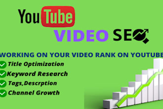 optimize youtube video  SEO and ranking on the top