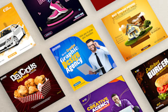 do social media post, banner, ads design