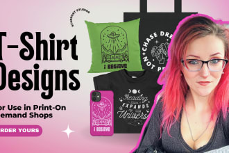 create a design for tshirts used in print on demand