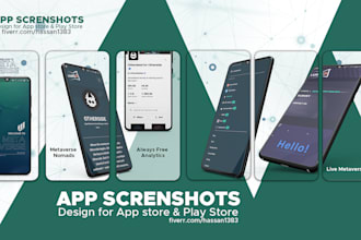 design awesome app screenshots for play store and app store