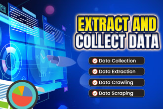 do webscraping, data mining, extraction and data collection