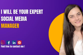 be your social media marketing manager and content creator