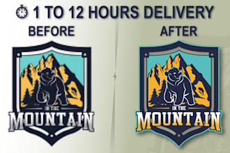 redraw any image you need in vector adobe illustrator, svg, eps in 24h