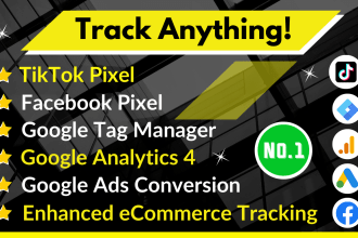 tiktok pixel, facebook pixel conversion api, google analytics, conversion track