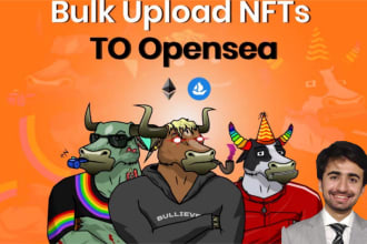 bulk upload your 10k nft collection to opensea