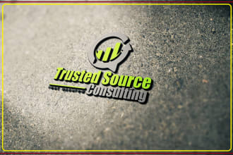 design professional business and social media marketing logo