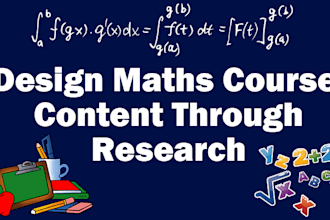 design math course content through research