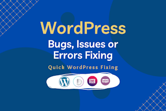 do wordpress bug fixing