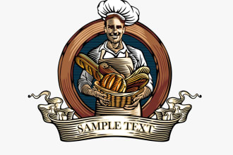 do illustrator  beautiful bakery logo for your business