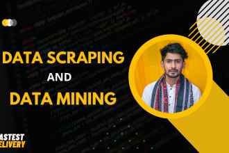 do web scraping, data scraping and data mining with python