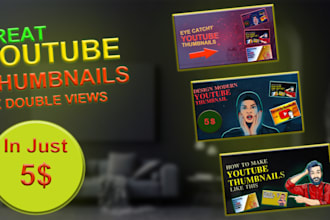 design an amazing youtube thumbnail