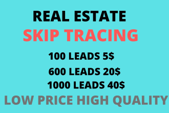 do real estate skip tracing lead generation