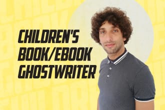 be your children book writer for all reading levels
