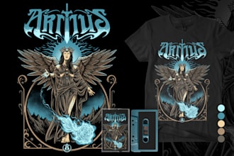 amazing tshirt design for metal, rock, stoner, sludge, doom