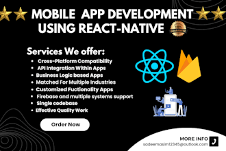 create modern, fast android and ios apps using react native and firebase
