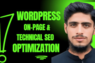 do wordpress SEO optimization onpage and technical