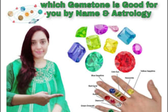 tell which gemstone good for you by date of birth or name vedic astrology