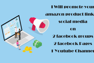 promote your amazon product link on social media