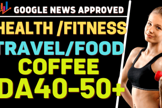 guest post on travel,food,health,coffee da50 niche blog