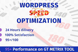 do wordpress speed optimization, speed up website mobile and desktop