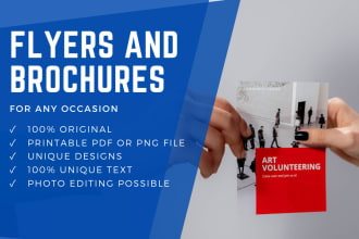 create a professional flyer or brochure
