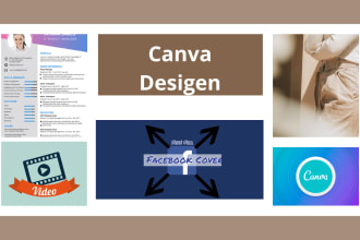 design canva art, cover letter videos and resume for you