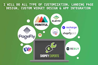 do shopify customization, fix shopify issue, design product page, do custom code