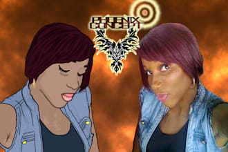 do a cartoon image with your picture