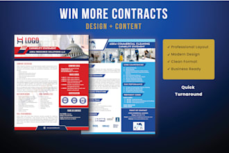 create a professional capability statement for government contracts