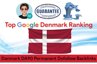 boost denmark SEO google ranking via quality da90 news sites danske backlinks
