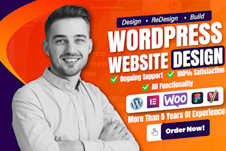 design, redesign, clone design, edit, issues fix or revamp wordpress website