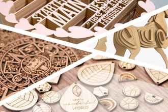 make your any design files into laser cutting,engraving and etching