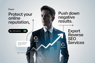 do online reputation management, ORM, reverse SEO to push down negative listing