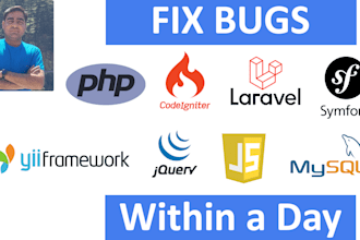 fix PHP, codeigniter, laravel, and yii bugs in your code