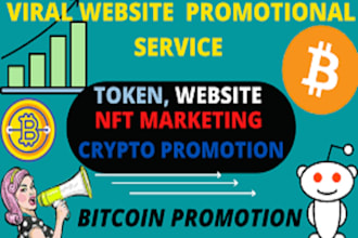 promote and advertise your website, crypto, nft, opensea, bitcoin, and token