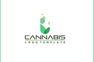 do attractive cannabis, hemp, marijuana logo design