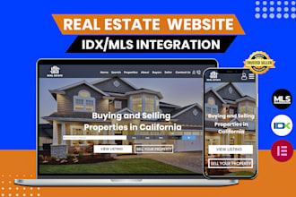 design SEO optimized real estate website idx mls integrated
