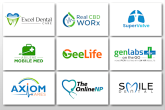 create a custom dental, medical, healthcare, and clinic logo design