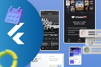 develop an android and ios flutter app with firebase