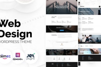 design and develop clean and modern business website on wordpress